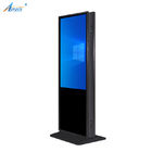 250nits - 350nits Floor Standing Digital Signage Display Kiosk Pcap Or IR Touch