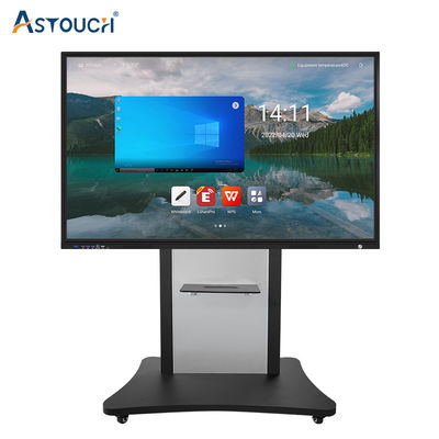 86 Inch Interactive Touch Panel Board Multitouch 60Hz Quad Core