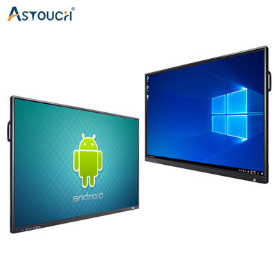 86 Inch Interactive Touch Panel Board Multitouch 60Hz Quad Core