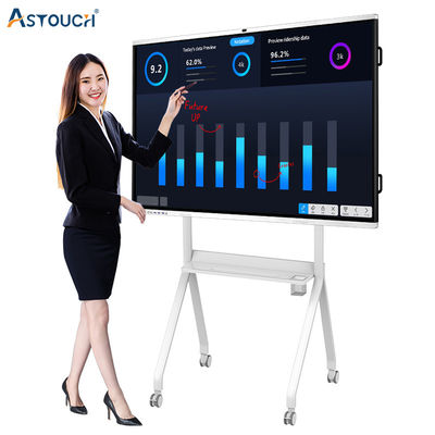 Smart 75 Inch Interactive Whiteboard Infrared Flat Touch Panel