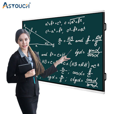 75 Inch Smart Interactive Board Panel 60hz 350nits Multiple Users Support