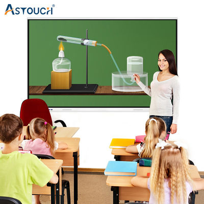 Multitouch Interactive Digital Screen 350 Nits 65 Inch Interactive Display FCC