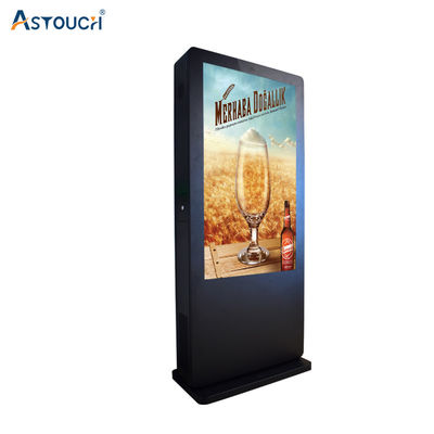 ODM All In One Digital Signage Display IP65 86 Inch Totem Kiosk