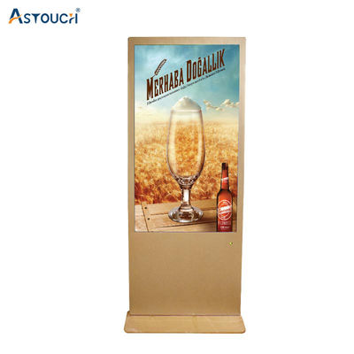 55 Inch Digital Signage Displays 350nits Advertising LCD Display OEM