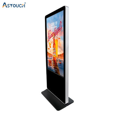 OEM Lcd Signage Display 65 Inch Digital Photo Kiosk Capacitive Touch