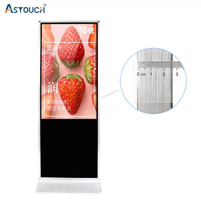 IR 55 Inch Digital Signage For Advertising Playing 4K Floor Standing OEM