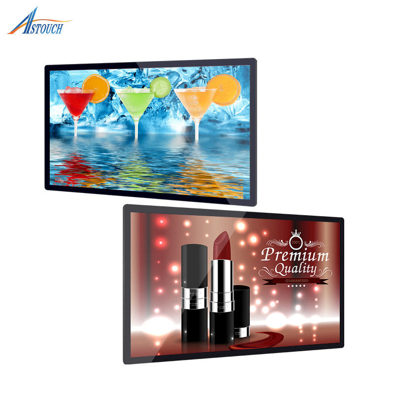 CMS Digital Signage Wall Mounted Advertising Display 86 Inch ODM