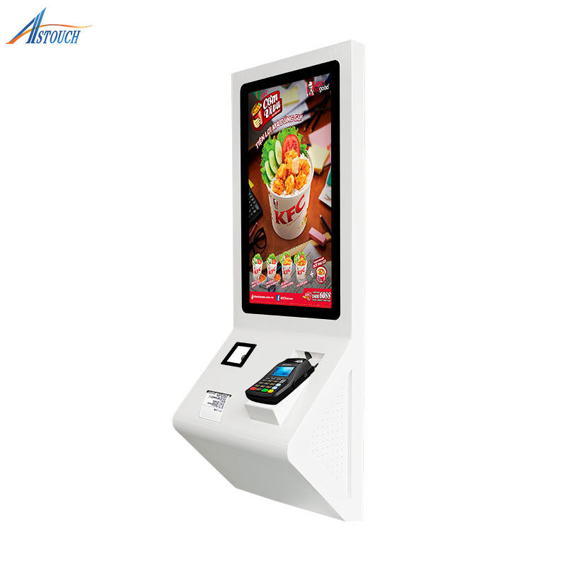Reliable Self Ordering Kiosk Touchscreen 21.5 Inch Restaurant Self Service Kiosk