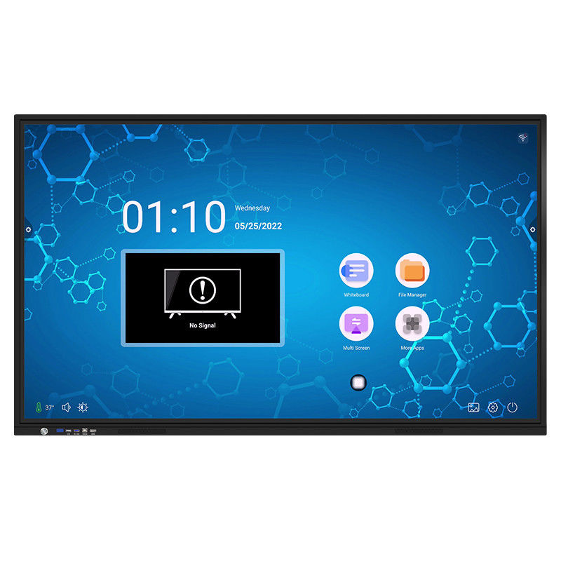 75 Inch 4K Split Screens Interactive Smart Board Panels With HDMI Out DP