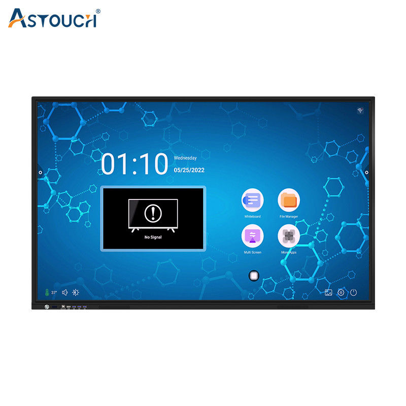 65 Inch Dual System Interactive Flat Panel IR touch with 40 points