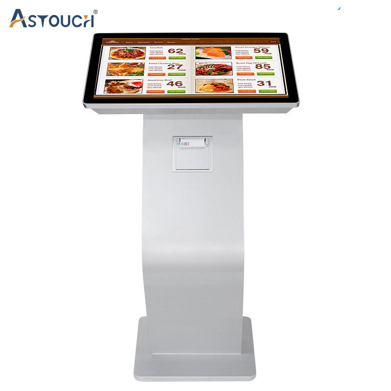 55 Inch Floor Standing Touch Screen Kiosk For Advertising Information
