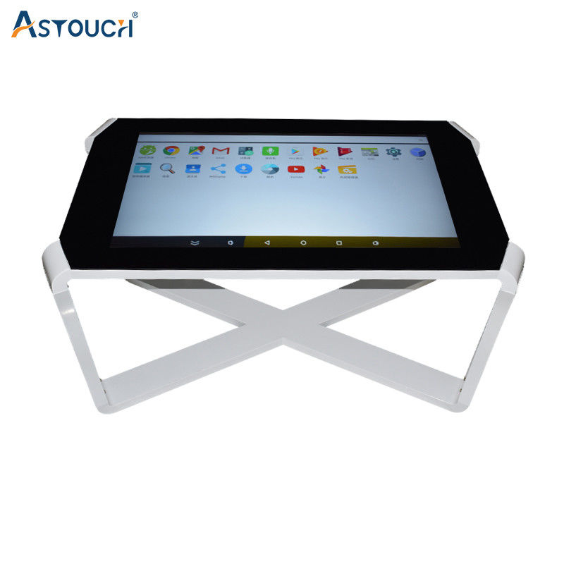 Sturdy Touch Screen Kiosk 60HZ Waterproof Touch Table Kiosk 43 Inch X Type