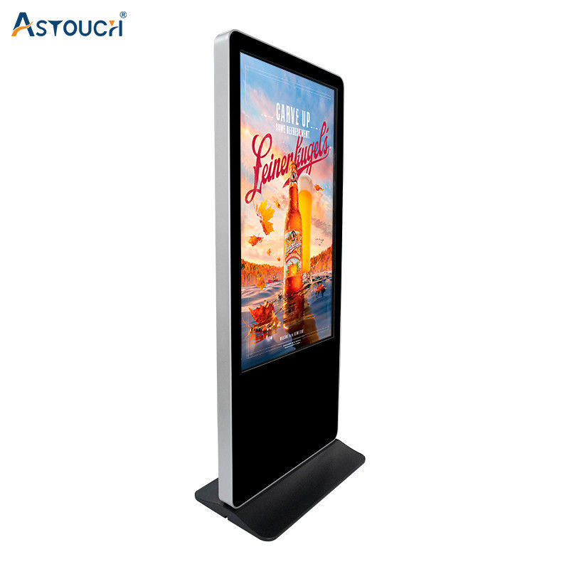 Indoor Restaurant Digital Signage Poster 55 Inch Capacitive Touch