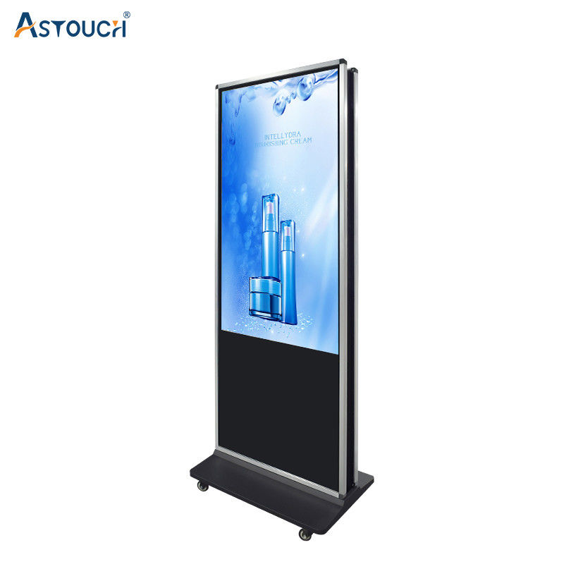 Indoor Floor Standing Digital Signage Advertising Player Double Sides FCC