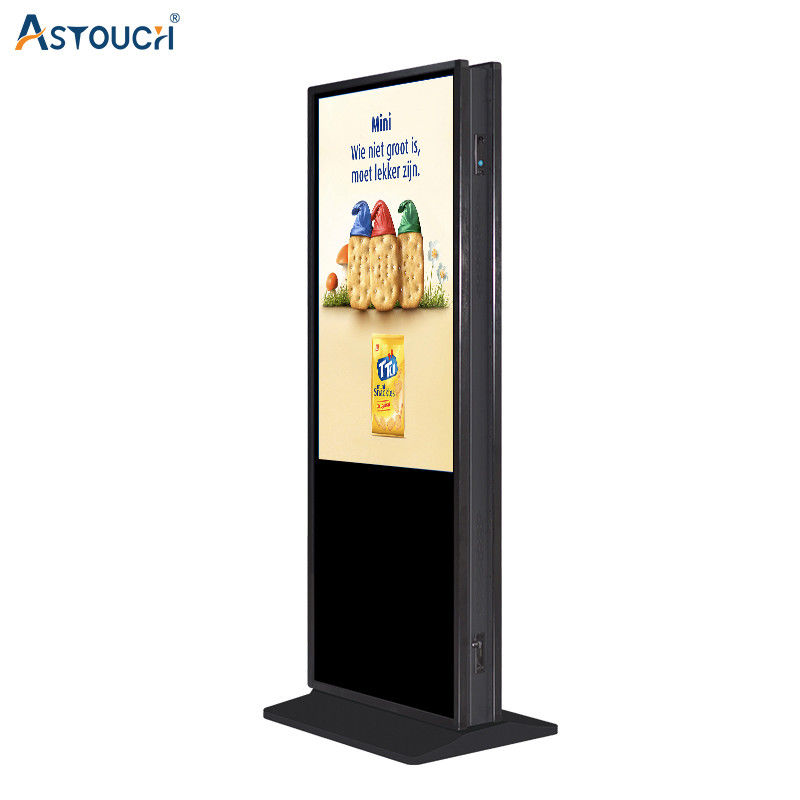 OEM Lcd Advertisement Player Kiosk Double Sided Display Capacitive