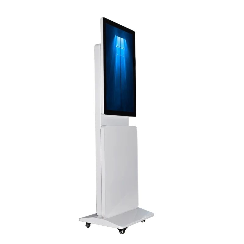 55 Inch Digital Advertising Totem With High Resolution 1920 X 1080 For Your Business